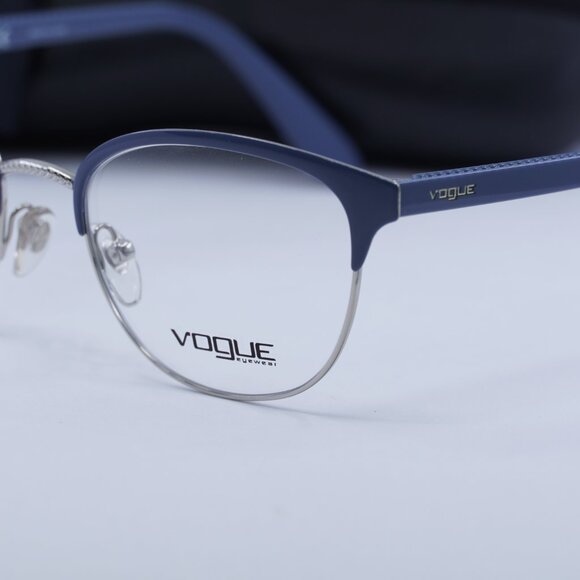 🕶️ New Vogue VO4088 5082 Eyeglasses - Blue/Silver Frame 50mm - Picture 9 of 12